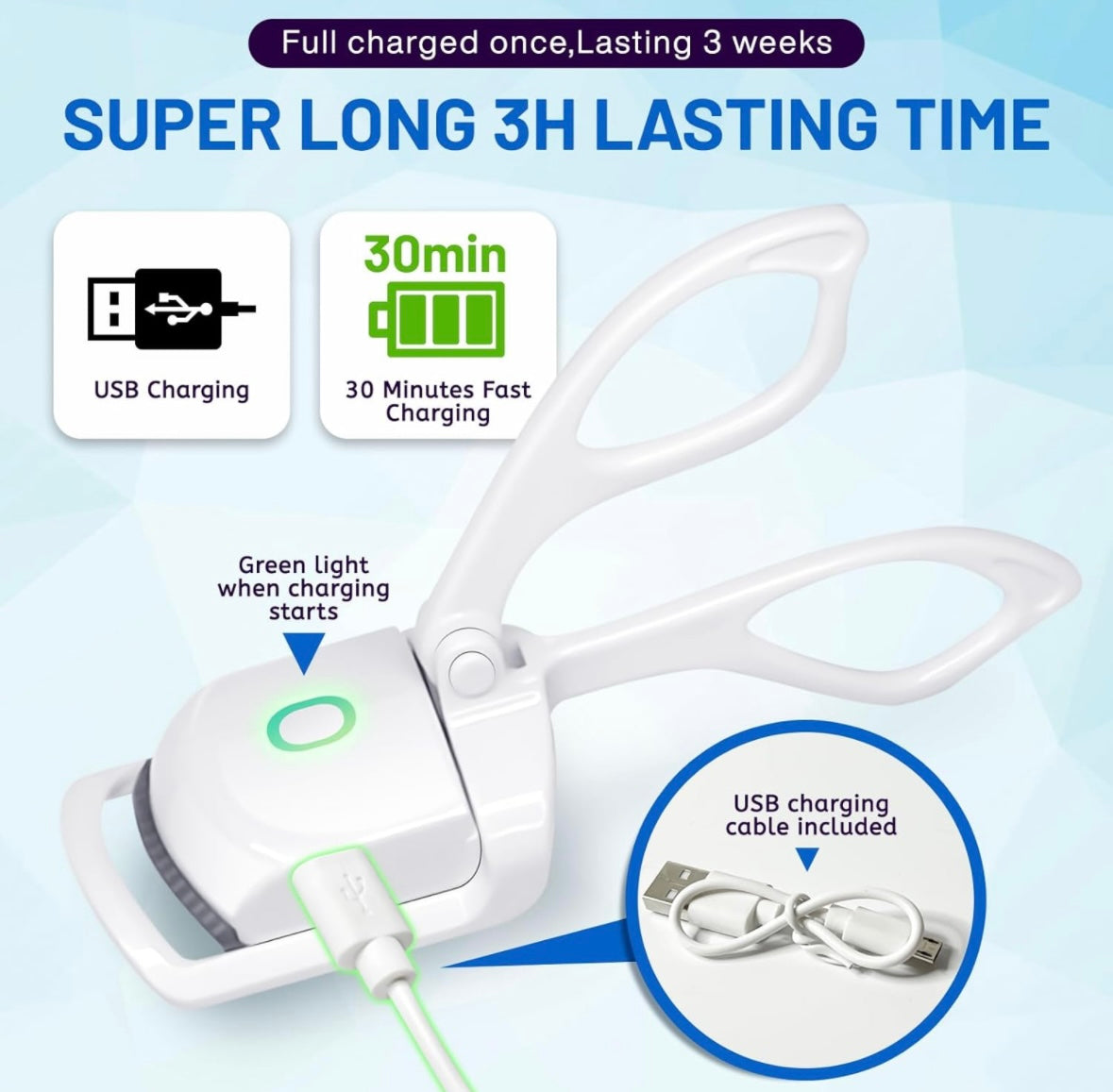 Electric Heated Eyelash Curler