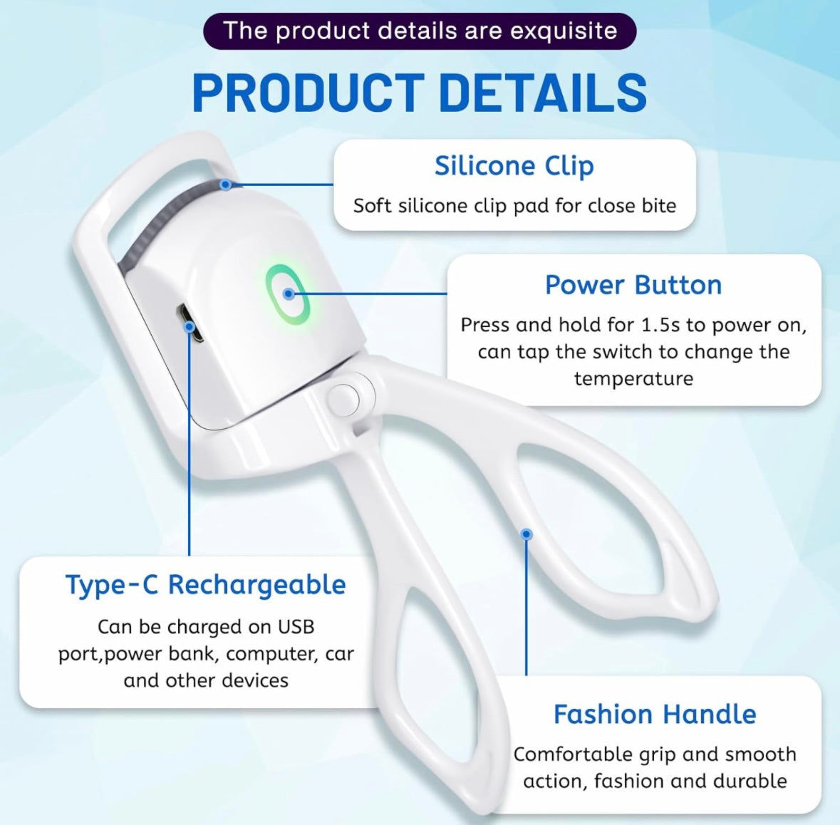 Electric Heated Eyelash Curler