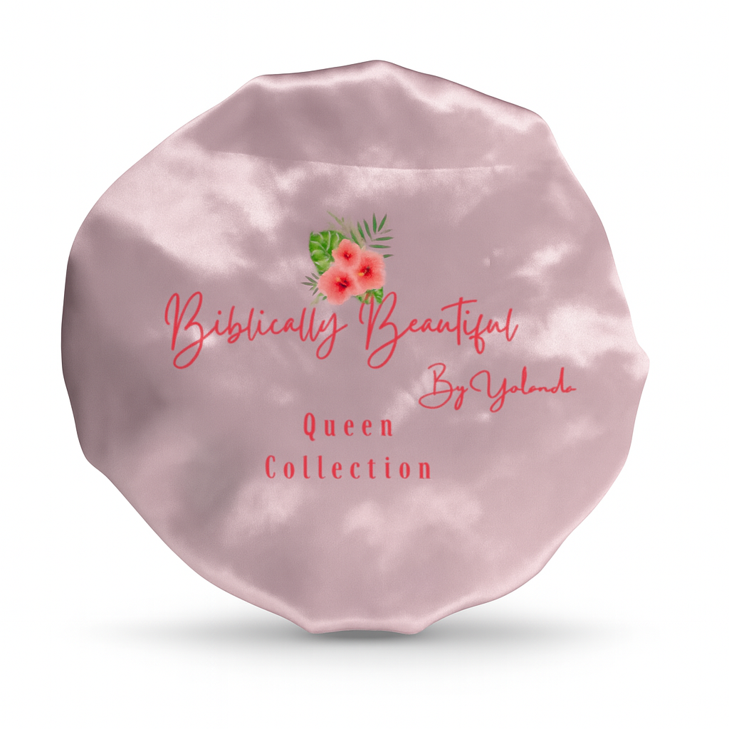 Pink Proverbs 31:25 Biblically Beautiful Signature Hair Bonnet