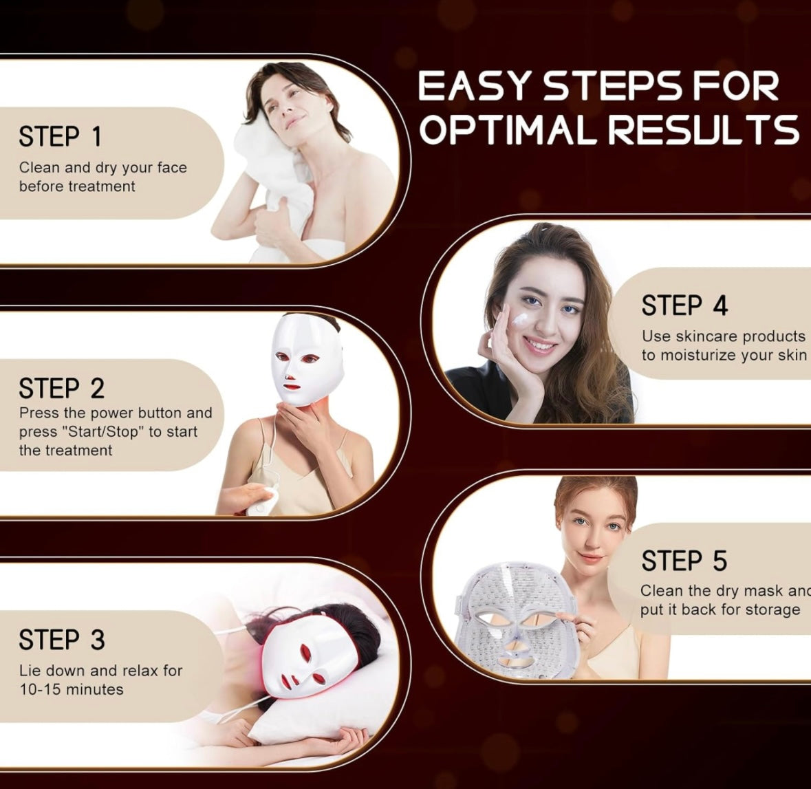 LED Light Therapy Face Mask