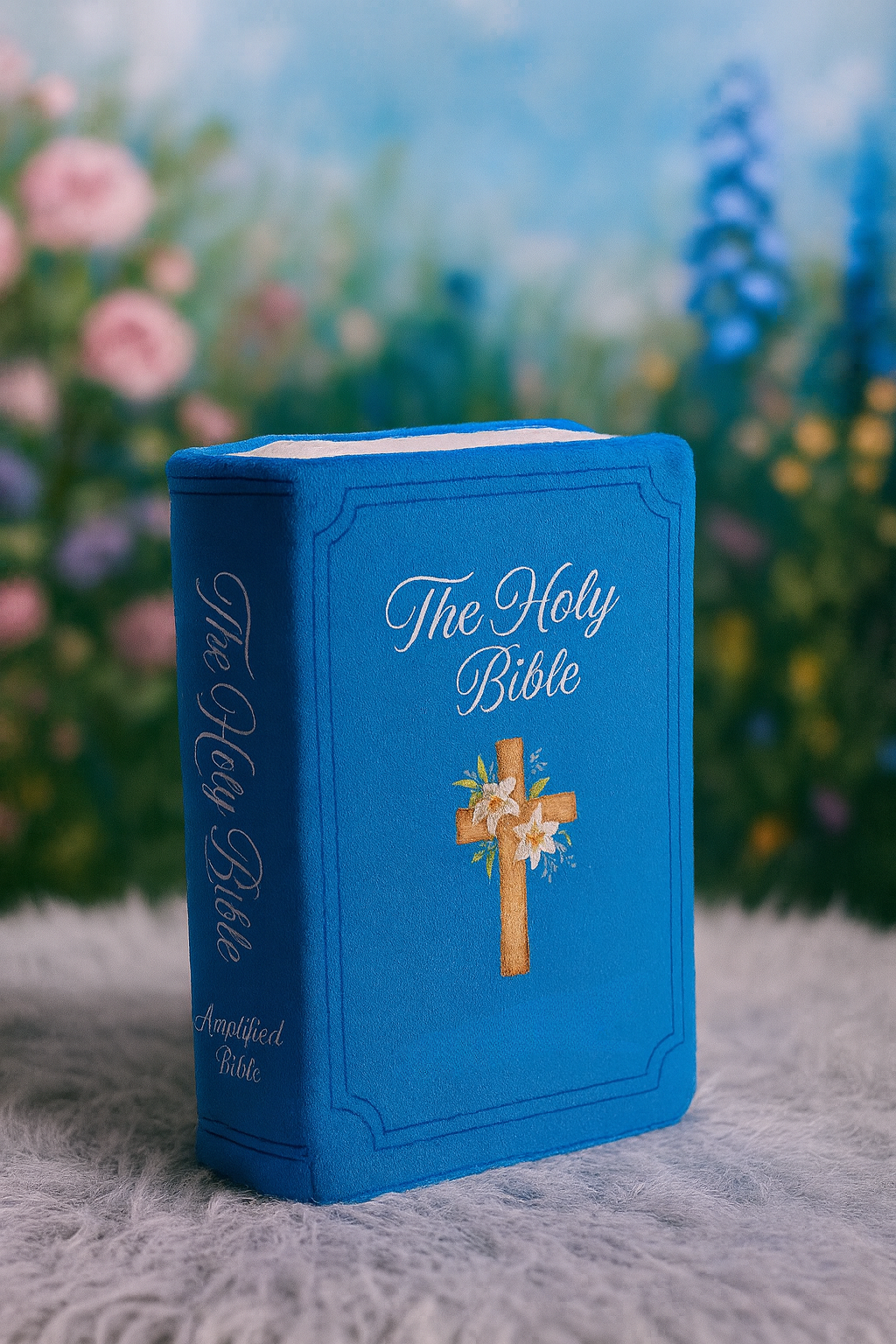Blue Bible Plush (Psalm 91)