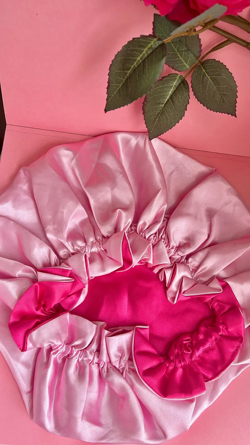Pink Proverbs 31:25 Biblically Beautiful Signature Hair Bonnet