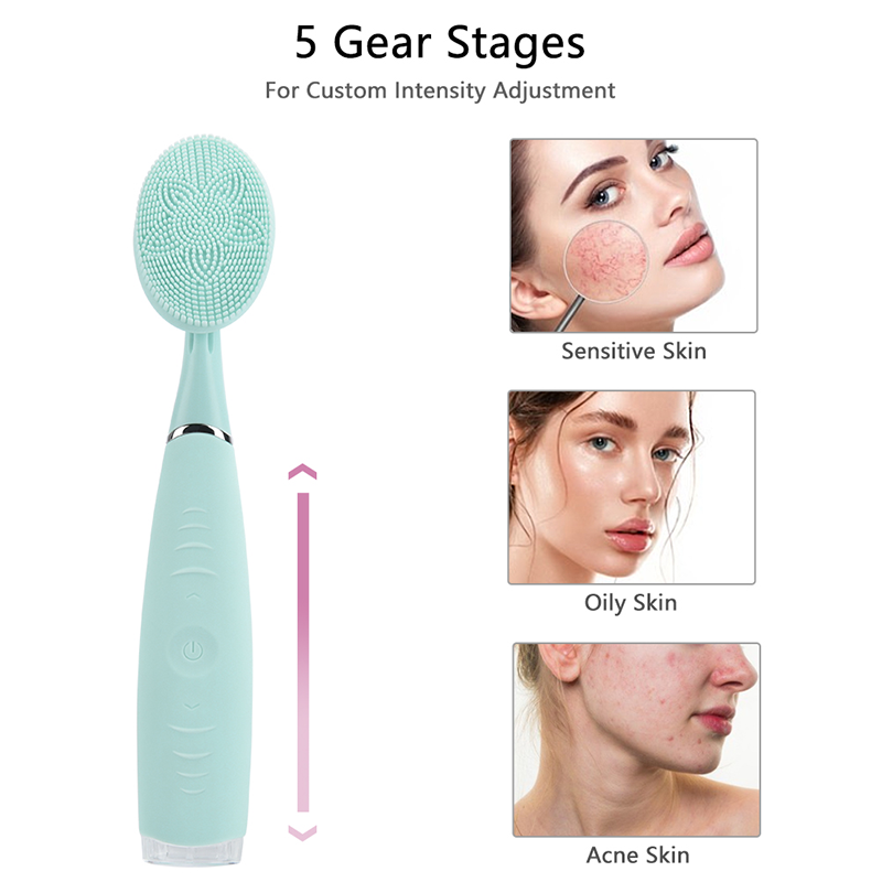 Electric Silicone Facial Cleansing Brush