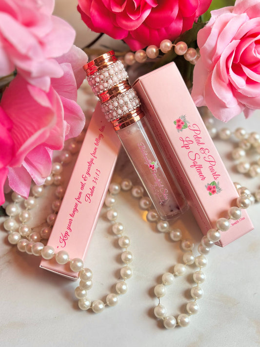 Petal & Pearls Lip Softener 5ml wand tube container