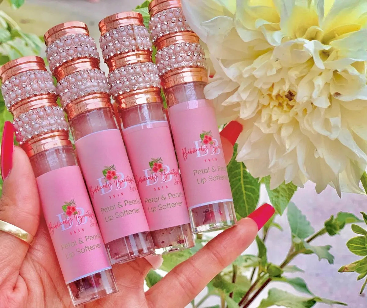 Petal & Pearls Lip Softener 5ml wand tube container